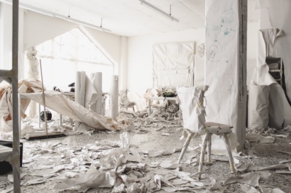 Ein Atelier eines Bildhausers